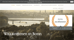 Desktop Screenshot of hotel-roemerhof-bonn.de