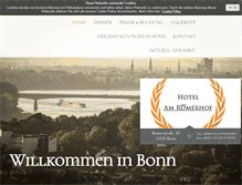 Tablet Screenshot of hotel-roemerhof-bonn.de